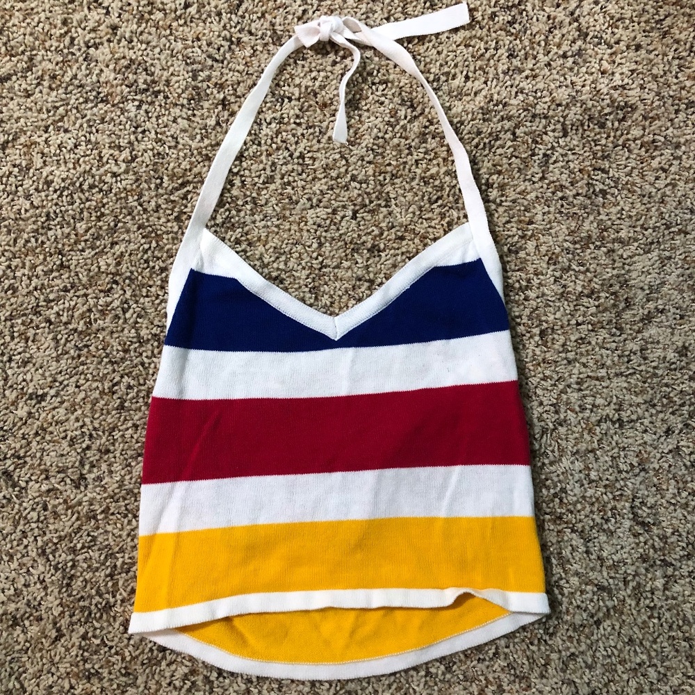 Striped Halter Top